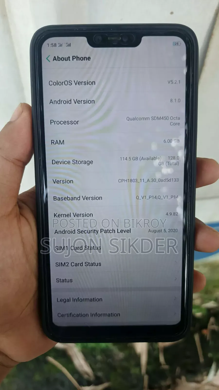 Oppo A3s 256 GB Red