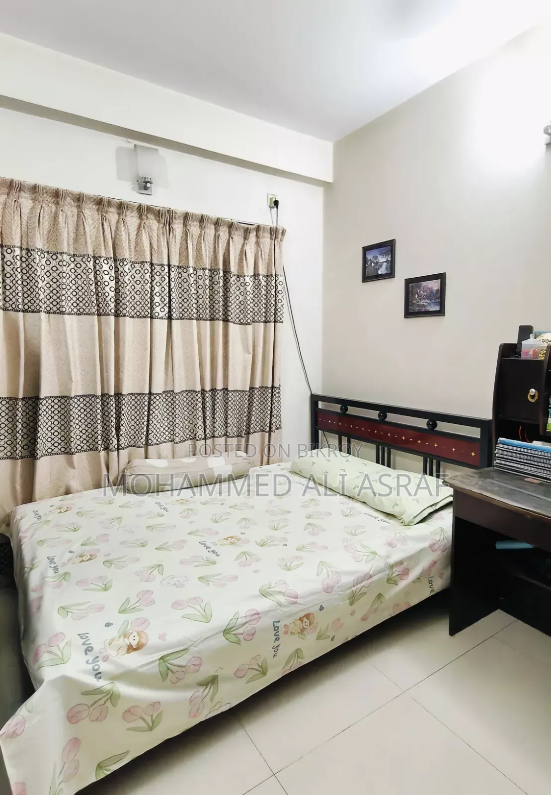 আয়রন খাট সাথে জাজিম