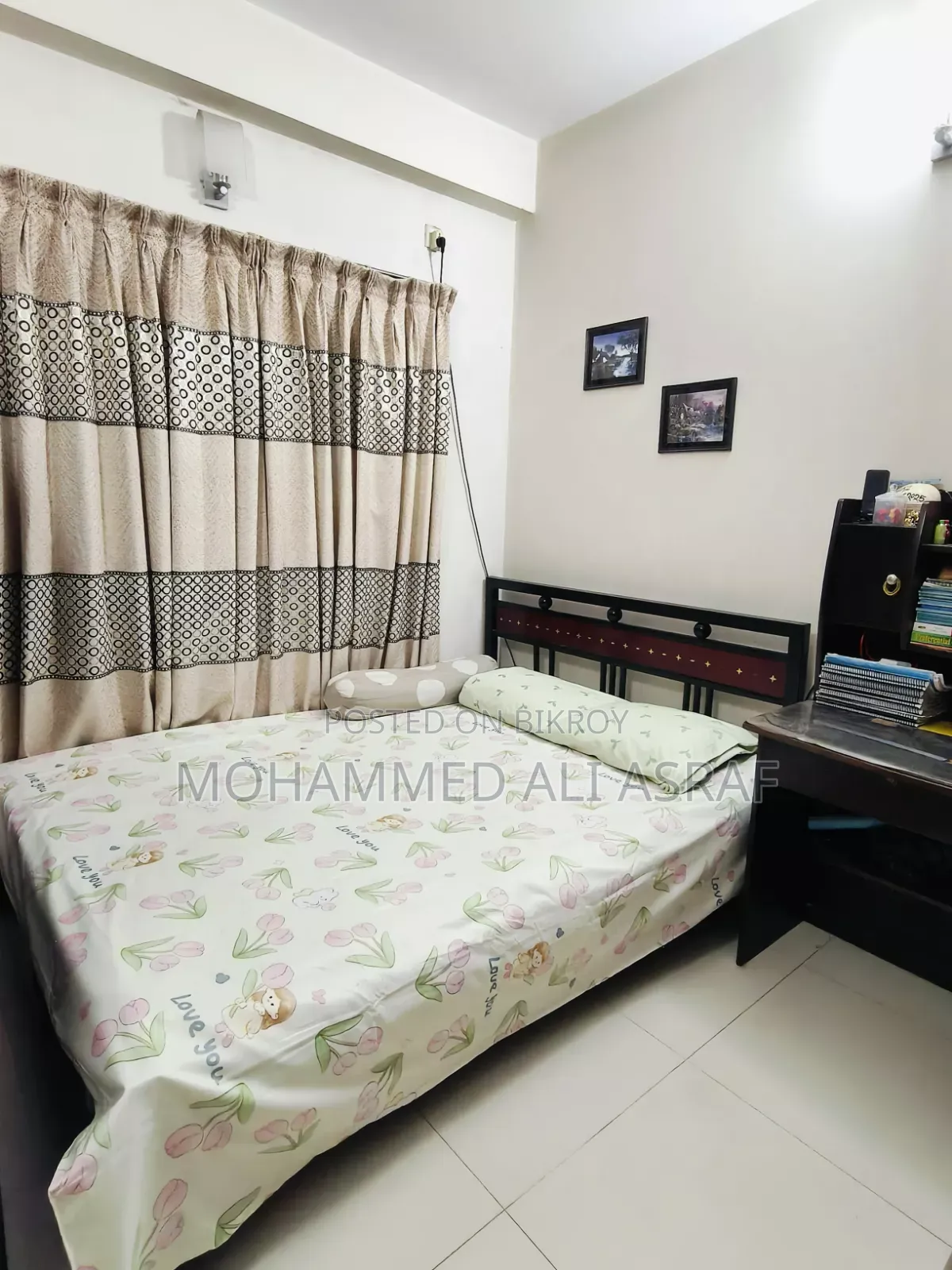 আয়রন খাট সাথে জাজিম