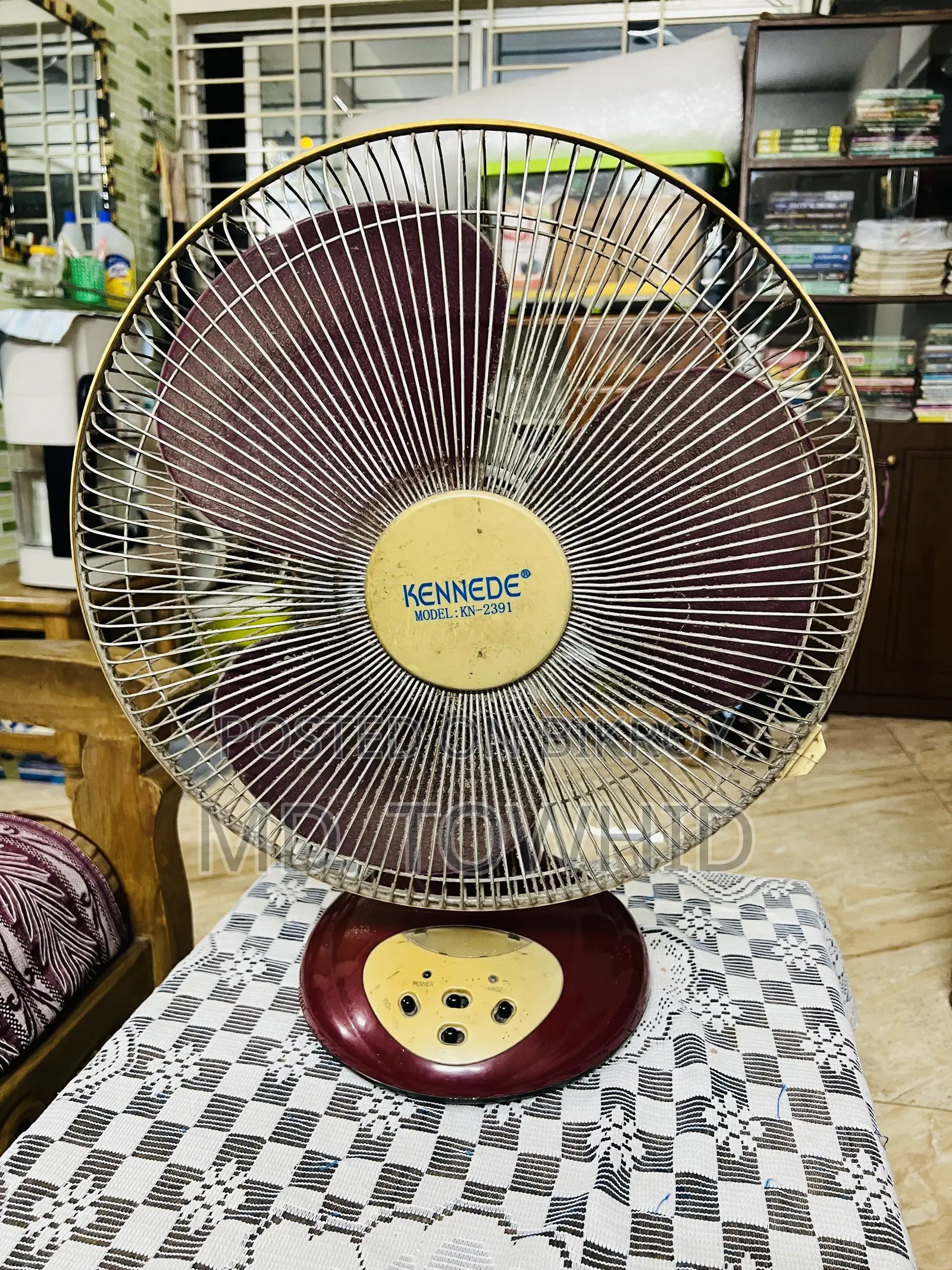 Kennede Rechargeable Table Fan