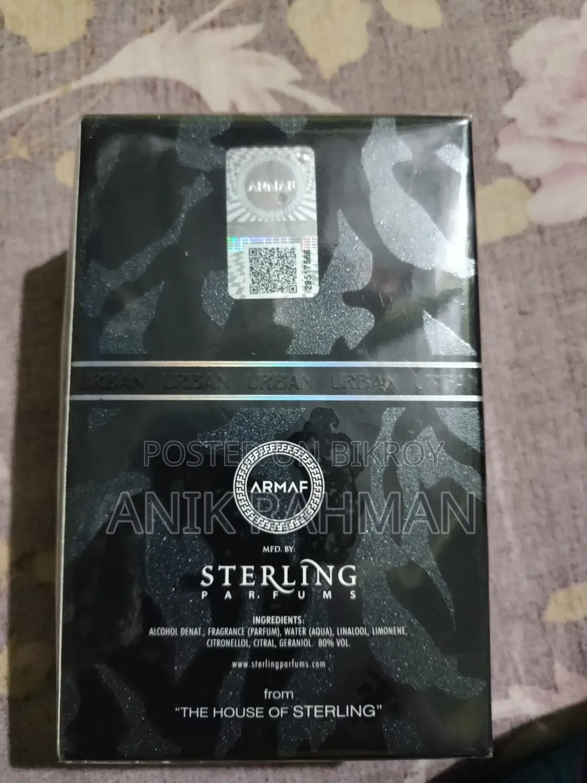 Urban Utt Armaf Mfd. By Sterling Parfums Ingredients: