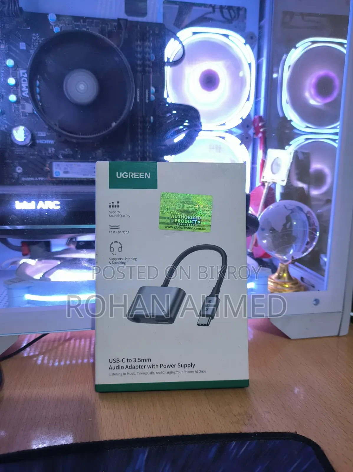 UGREEN 2 in 1 USB-C to 3.5mm Headphone Aux Audio Jack and Type-C PD