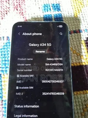 স্যামসাং গ্যালাক্সি এ৩৪ ৫জি ১২৮ জিবি সাদা