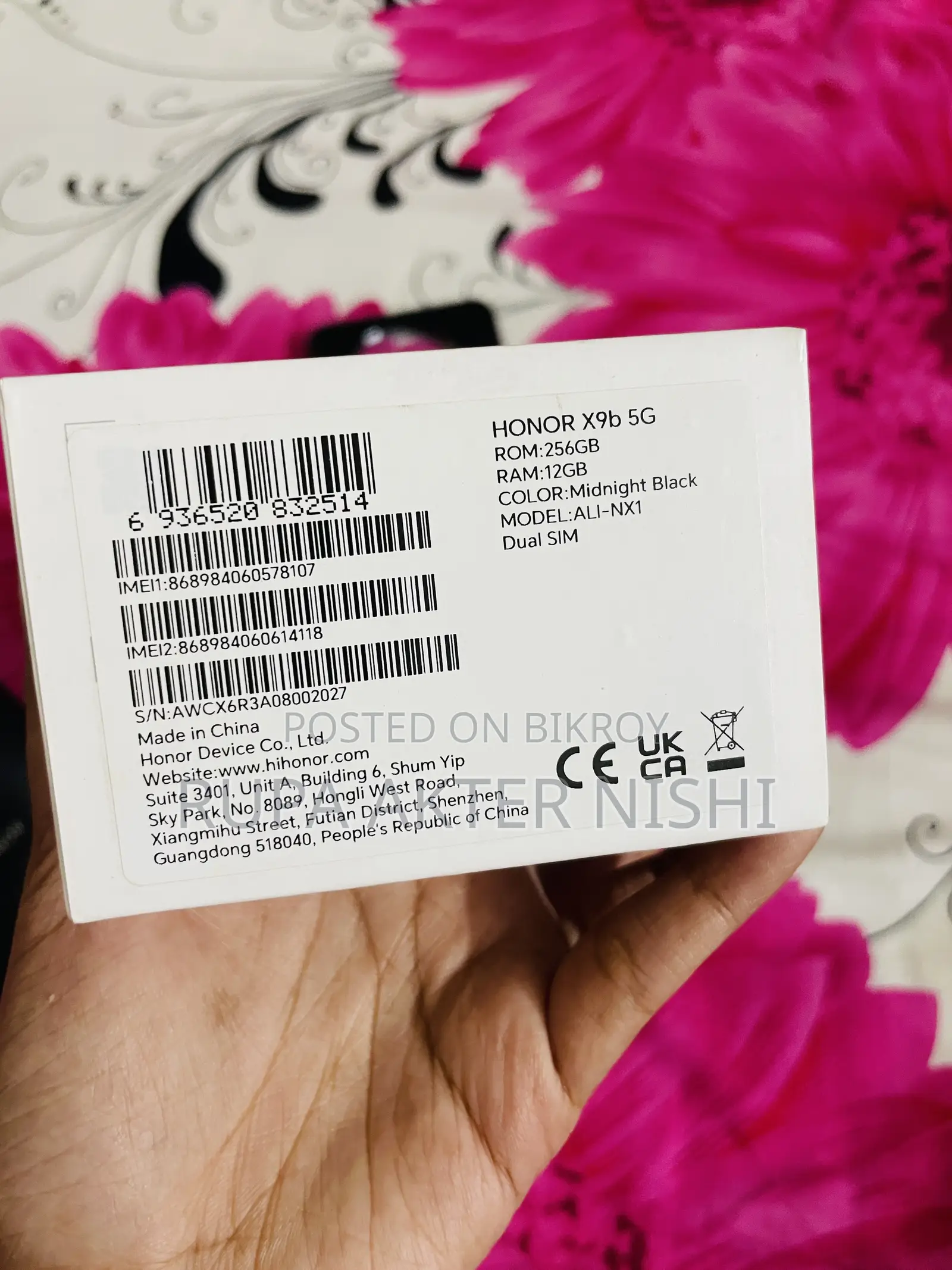 Honor X9b 5G 256 GB Black