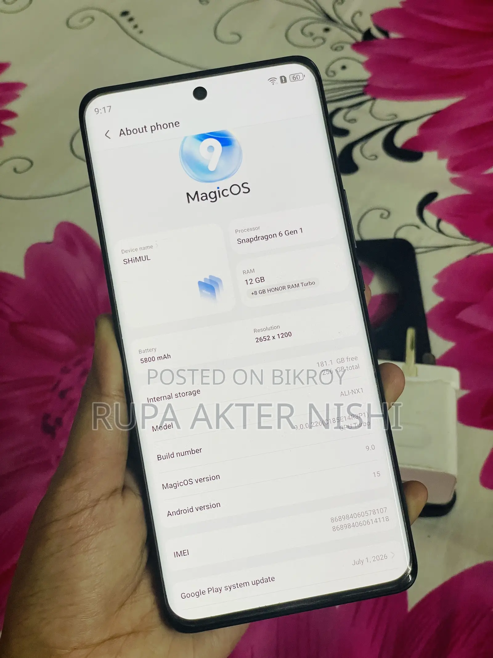 Honor X9b 5G 256 GB Black