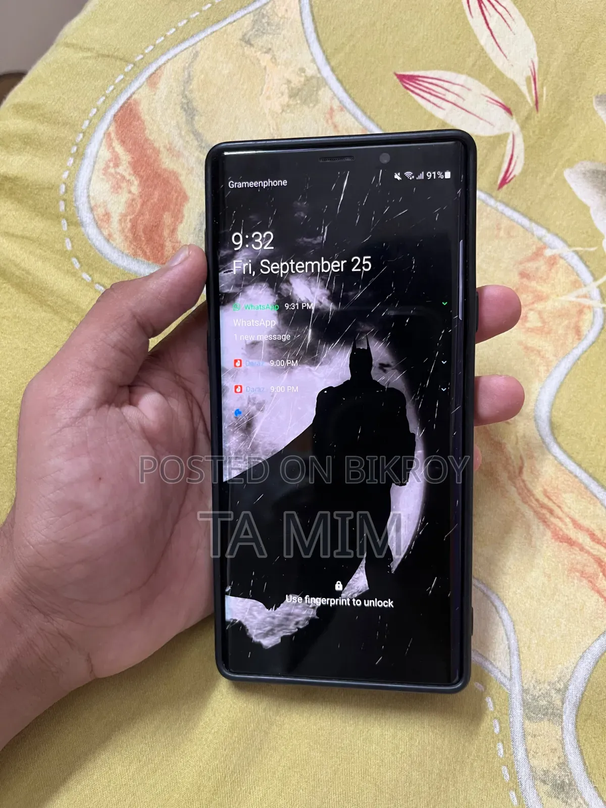 স্যামসাং গ্যালাক্সি নোট ৯ ১২৮ জিবি ব্ল্যাক