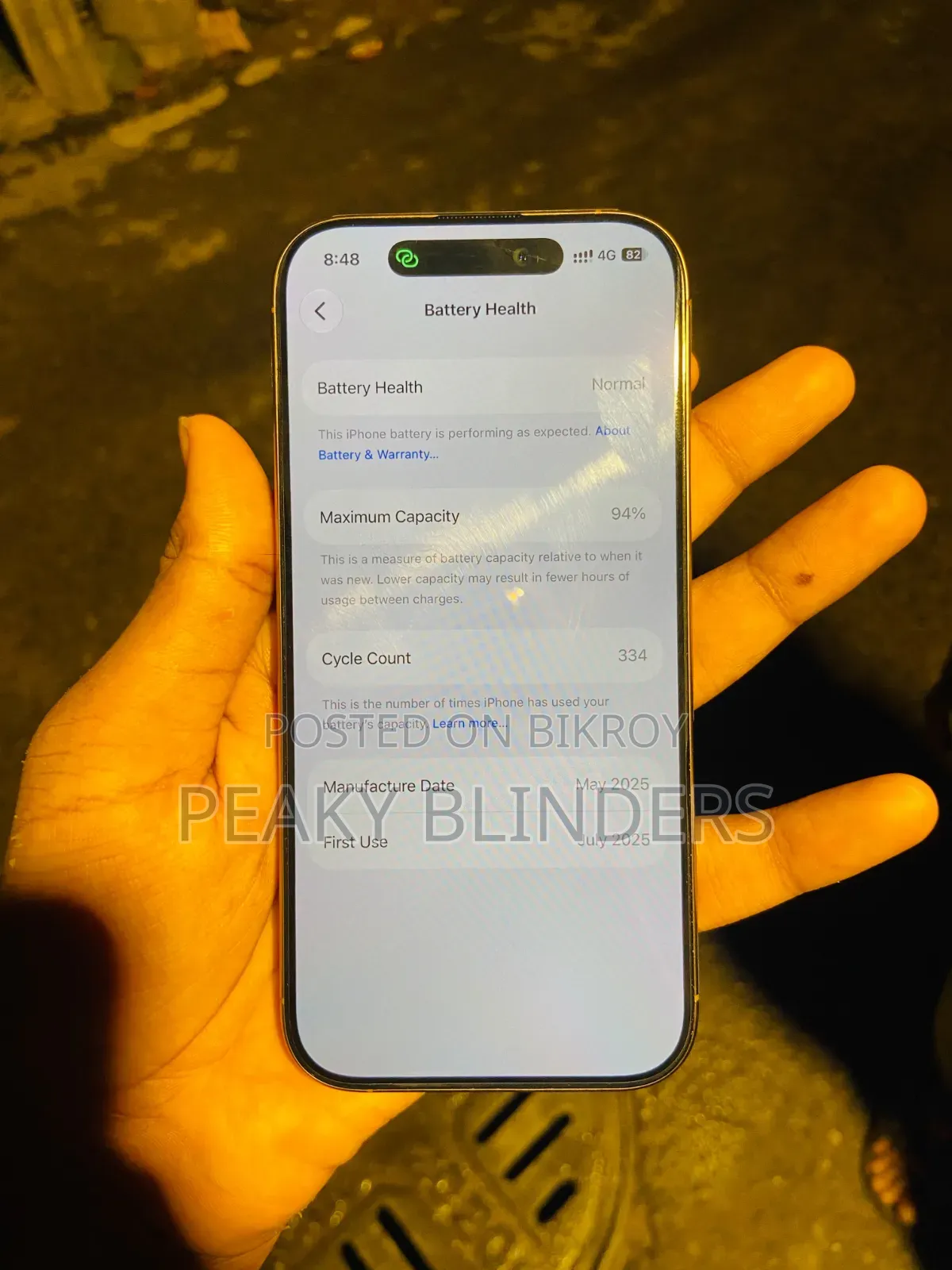 অ্যাপল আইফোন ১৬ প্রো ১২৮ জিবি গোল্ড