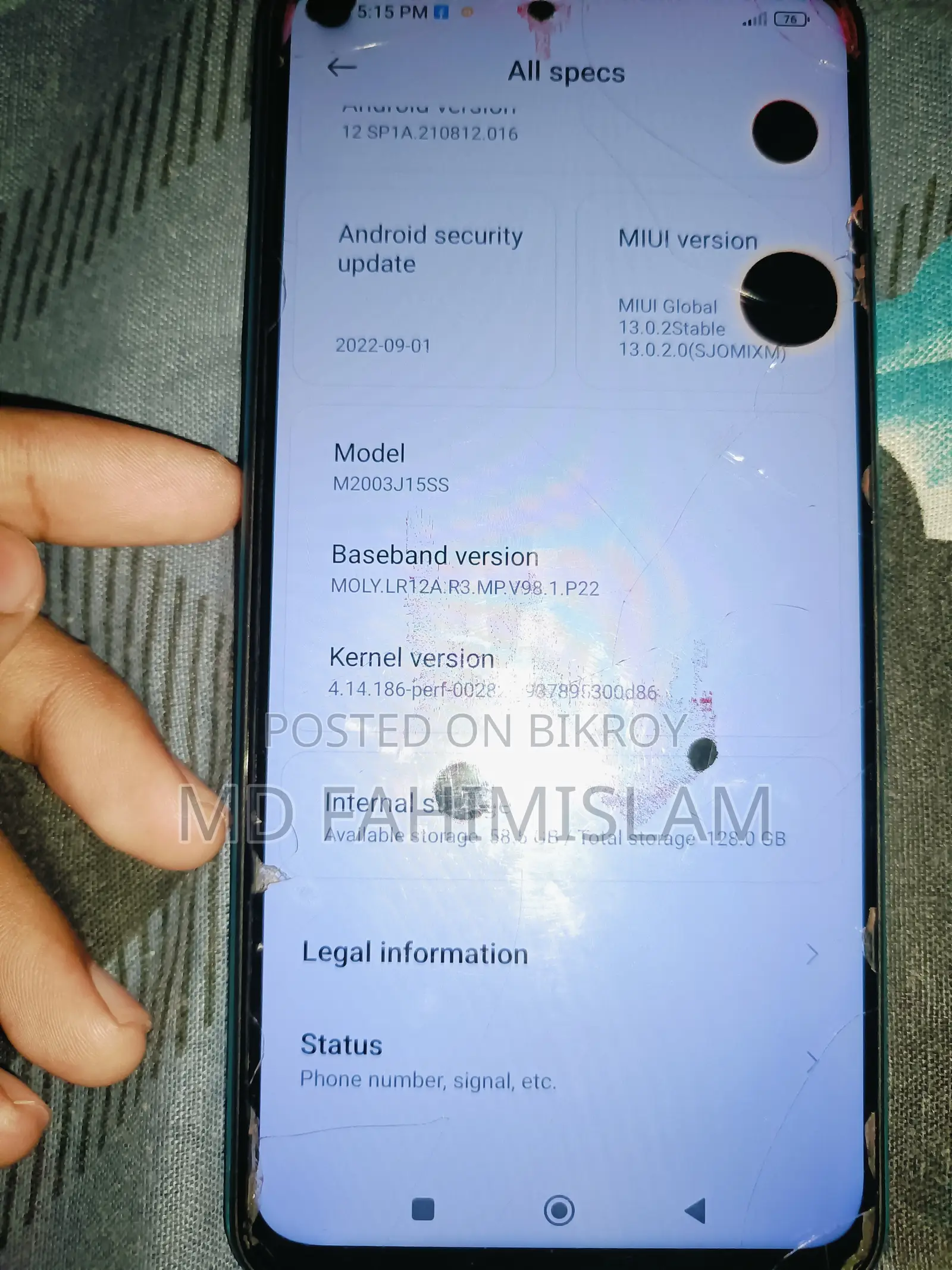 Realme 9 128 GB Blue