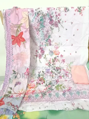 Embroidered and Laser Cut Nice, comfortable Unstitched Cotton 3pcs