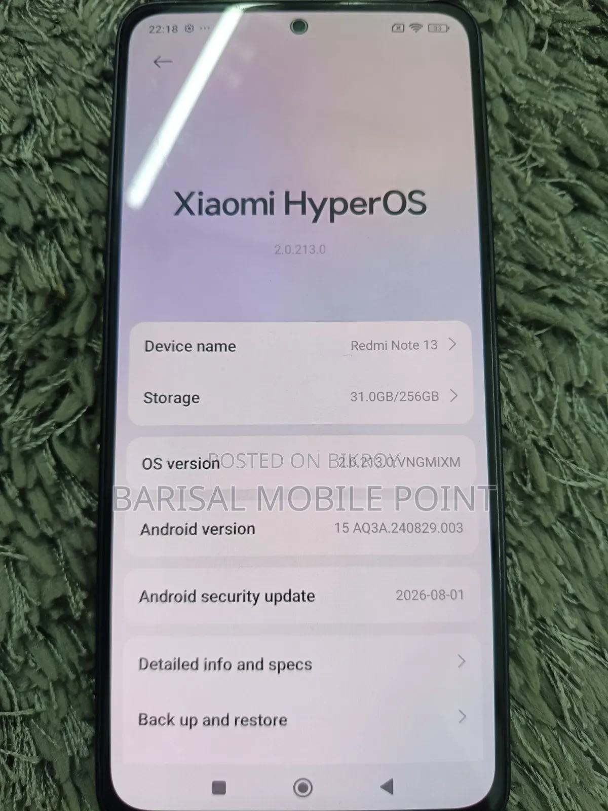 Xiaomi Redmi Note 13 256 GB Black