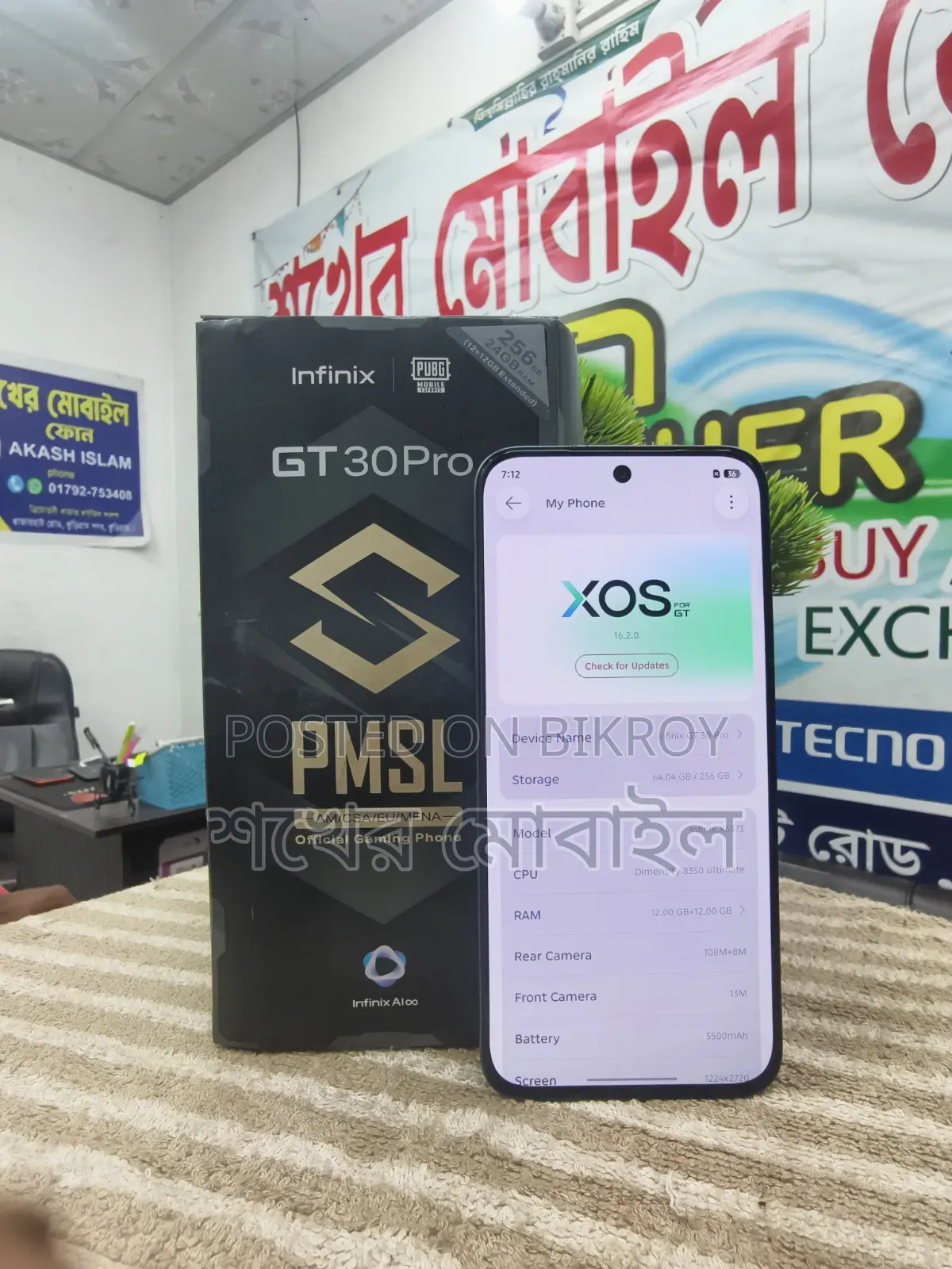 Infinix GT 30 Pro 5G 256 GB Black
