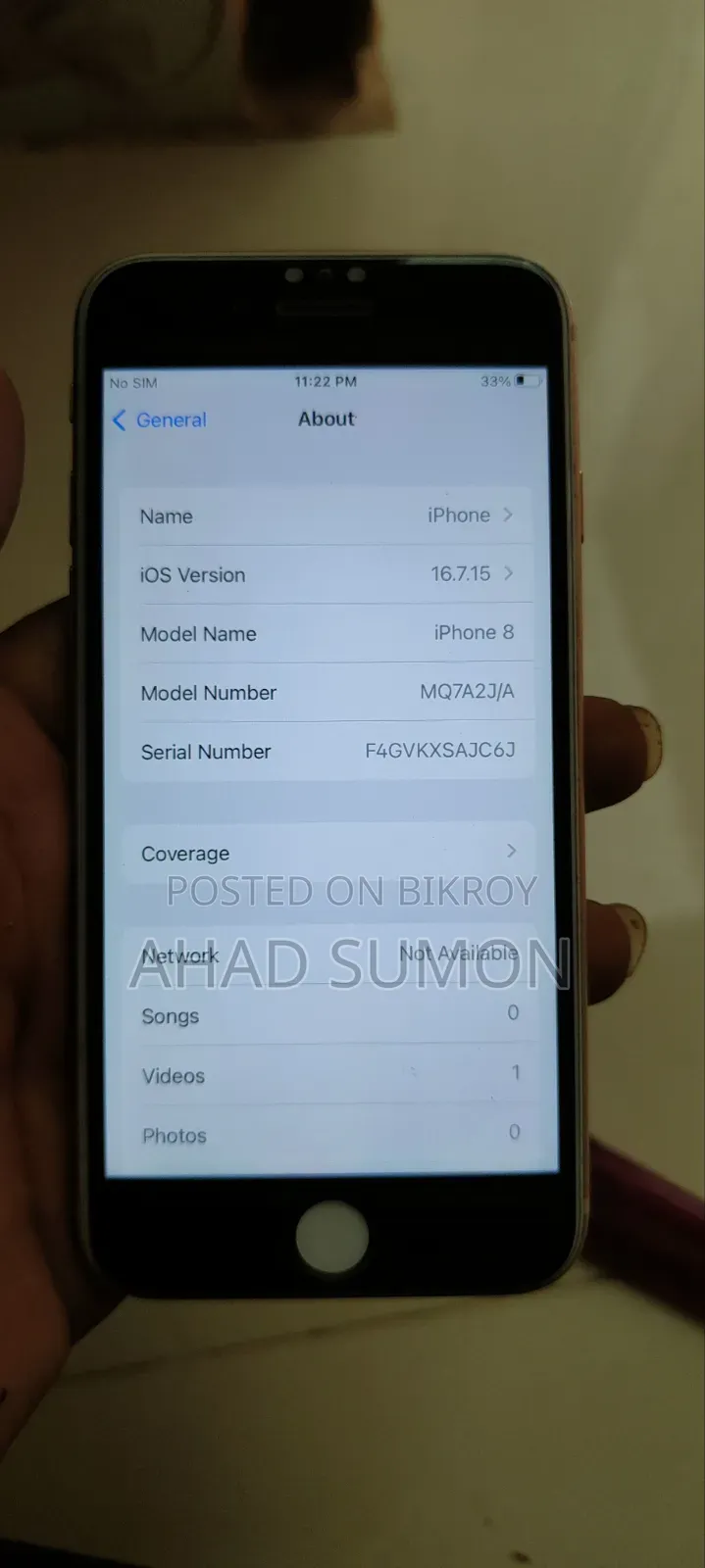 Apple iPhone 8 64 GB Rose Gold