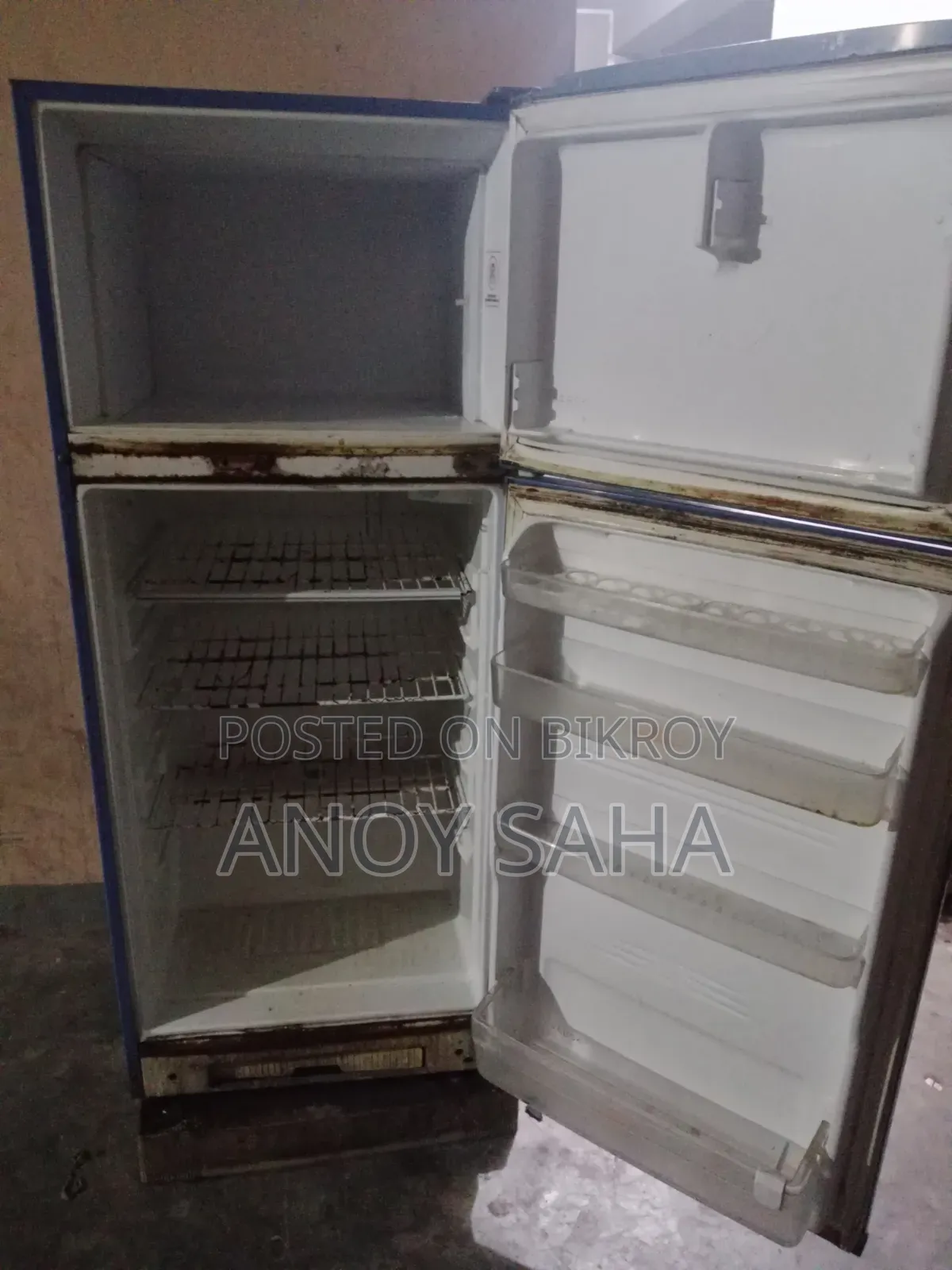 Singer Double Door Fridge 138L - Blue Color - Full Fresh Running