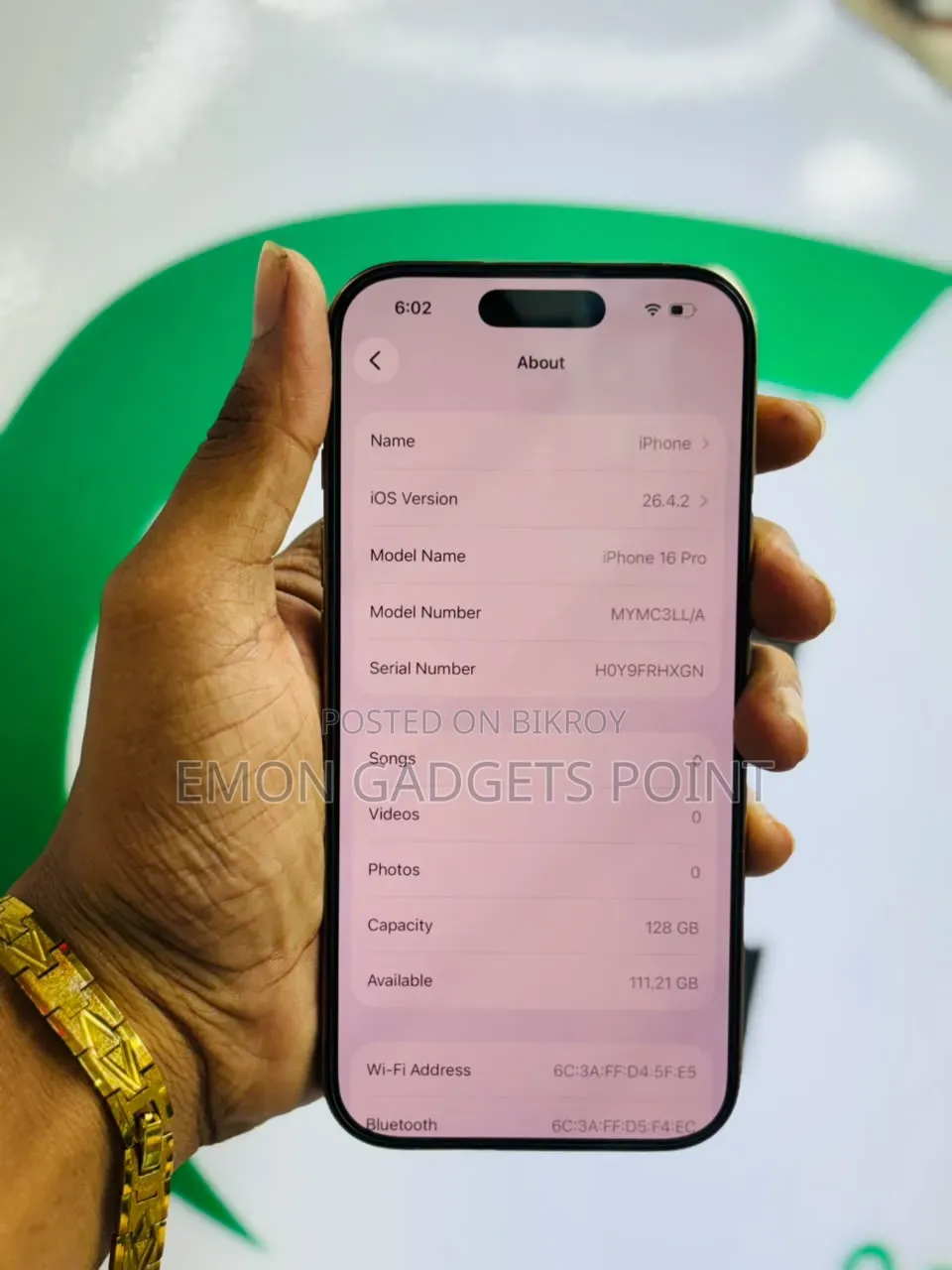 Apple iPhone 16 Pro 128 GB White