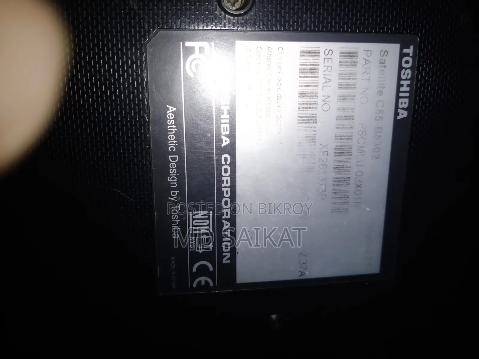 Laptop Toshiba Satellite C55 2GB SSD 128GB