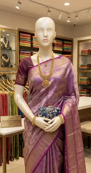 অরিজিনাল কানজিপুরাম শাড়ি ( ব‍্যাঙ্গালোর থেকে আনা)