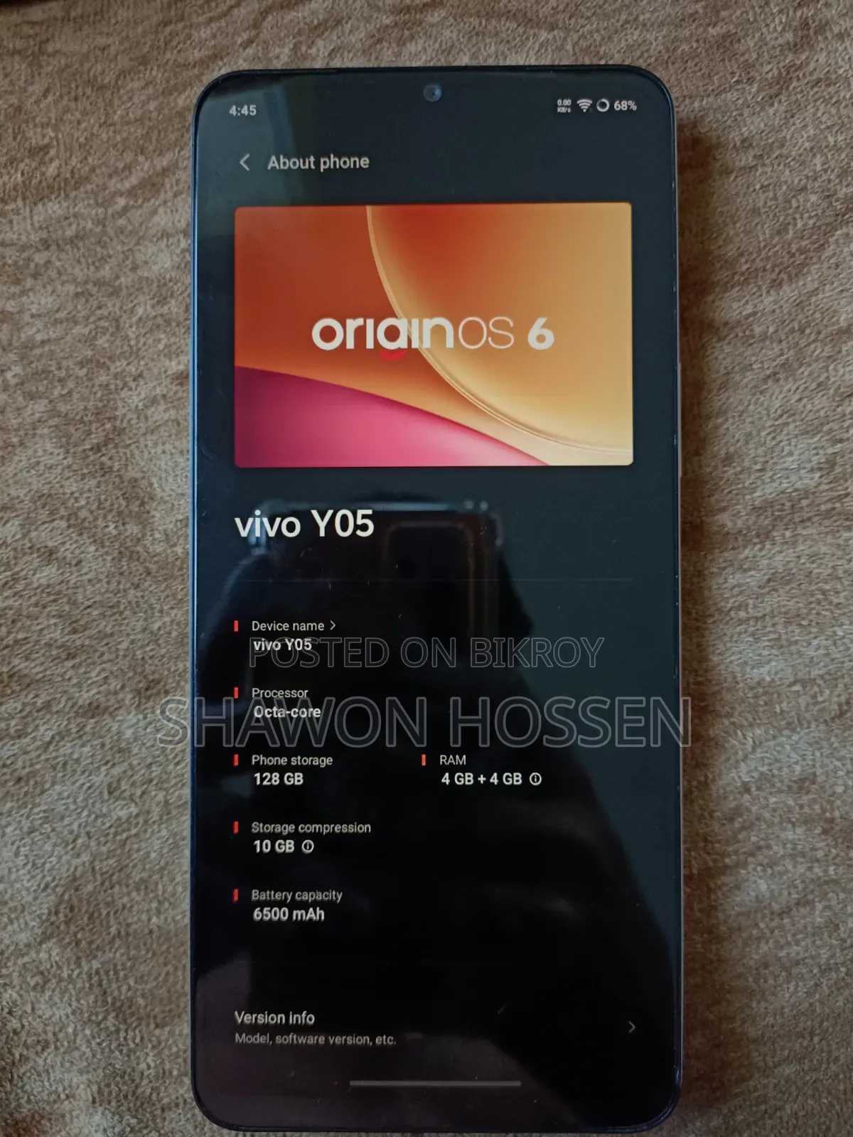 New Vivo Y05 128 GB White