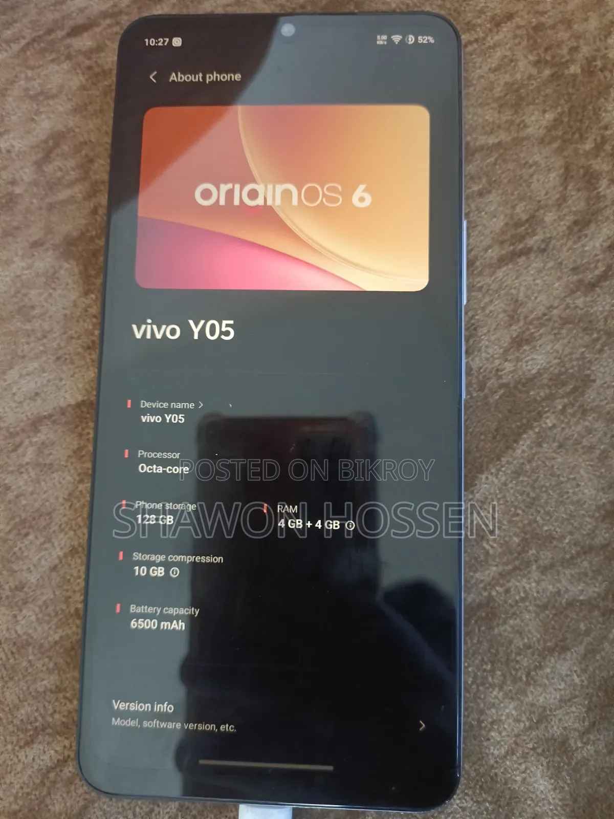 New Vivo Y05 128 GB White