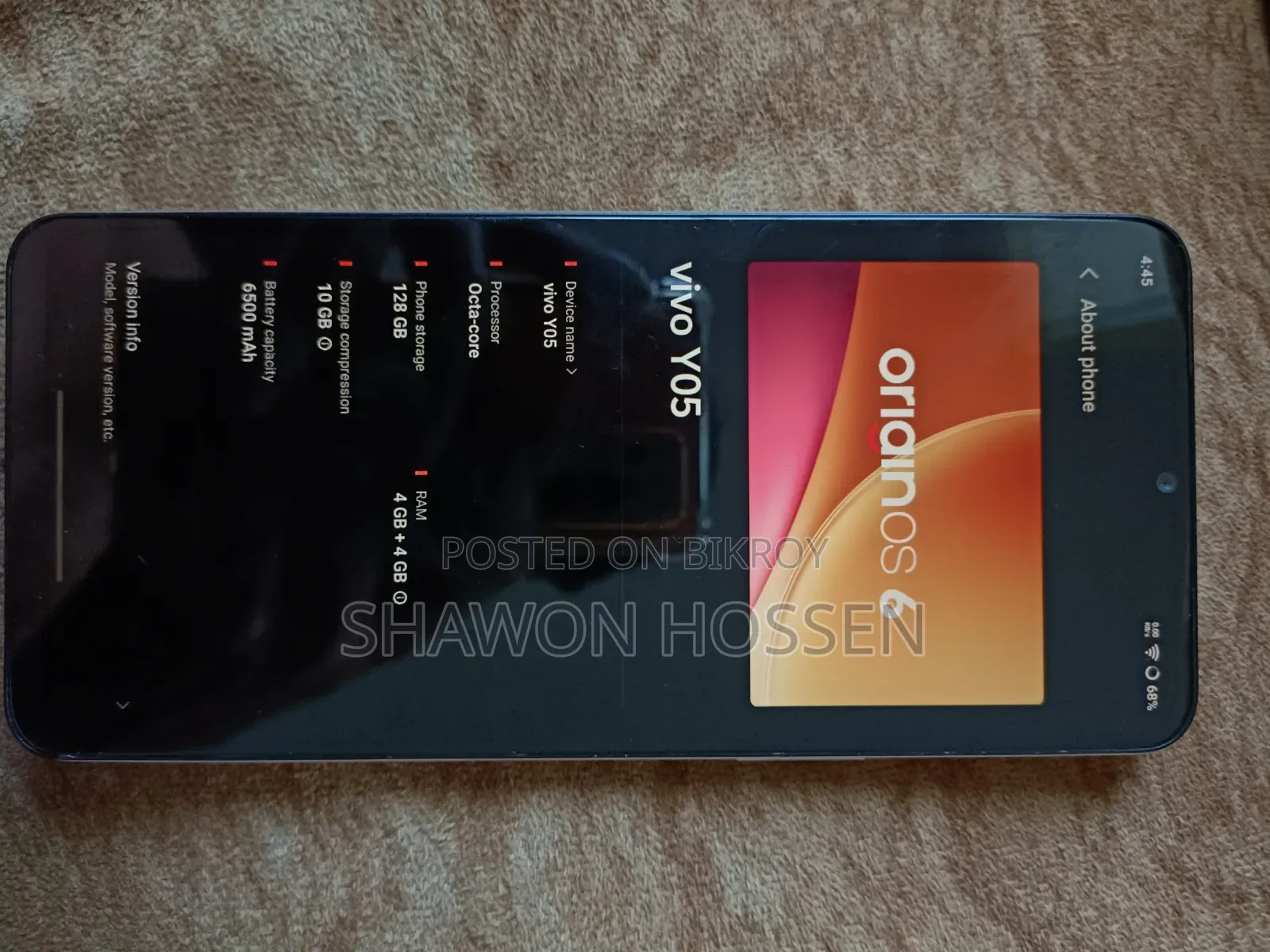 New Vivo Y05 128 GB White