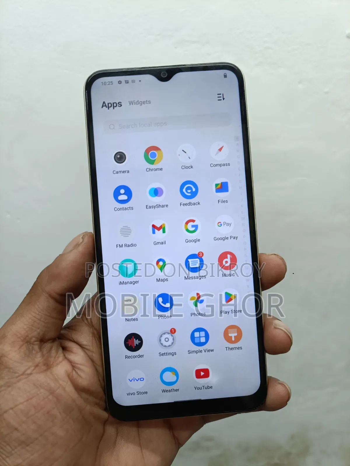 ভিভো ওয়াই১৬ ৬৪ জিবি গোল্ড