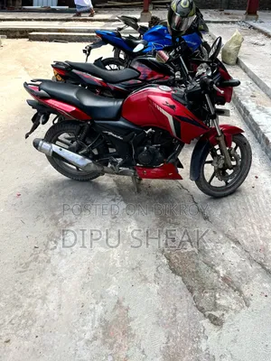 টিভিএস অ্যাপাচি আরটিআর ১৬০ টুভি ২০১৮ লাল