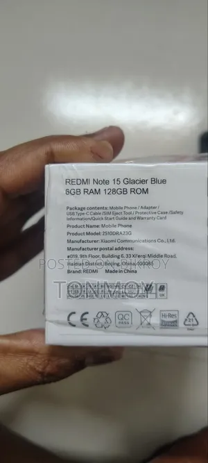 New Xiaomi Redmi Note 15 128 GB Silver