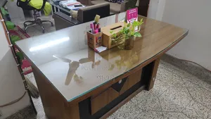 Office Table with Glass