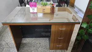 Office Table with Glass