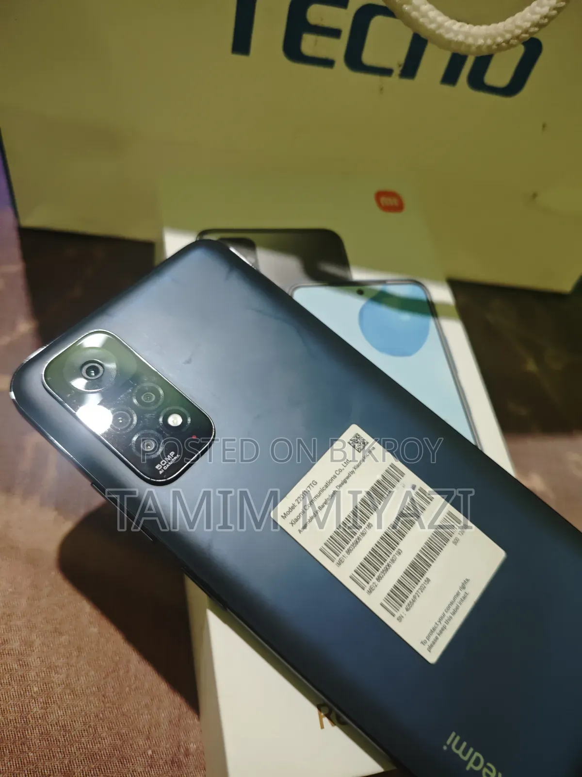 New Xiaomi Redmi Note 11 128 GB Black