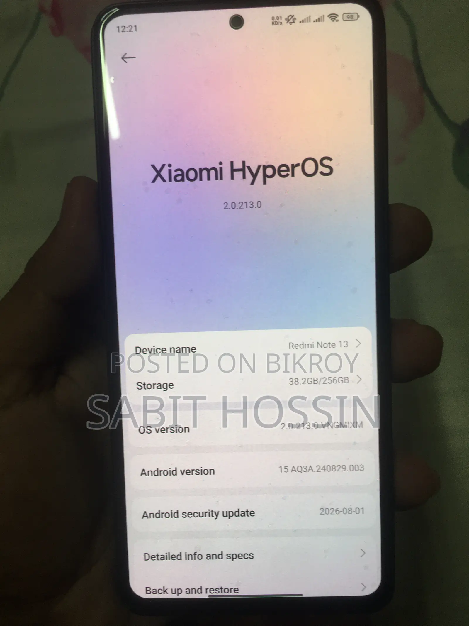 Xiaomi Redmi Note 13 256 GB Black
