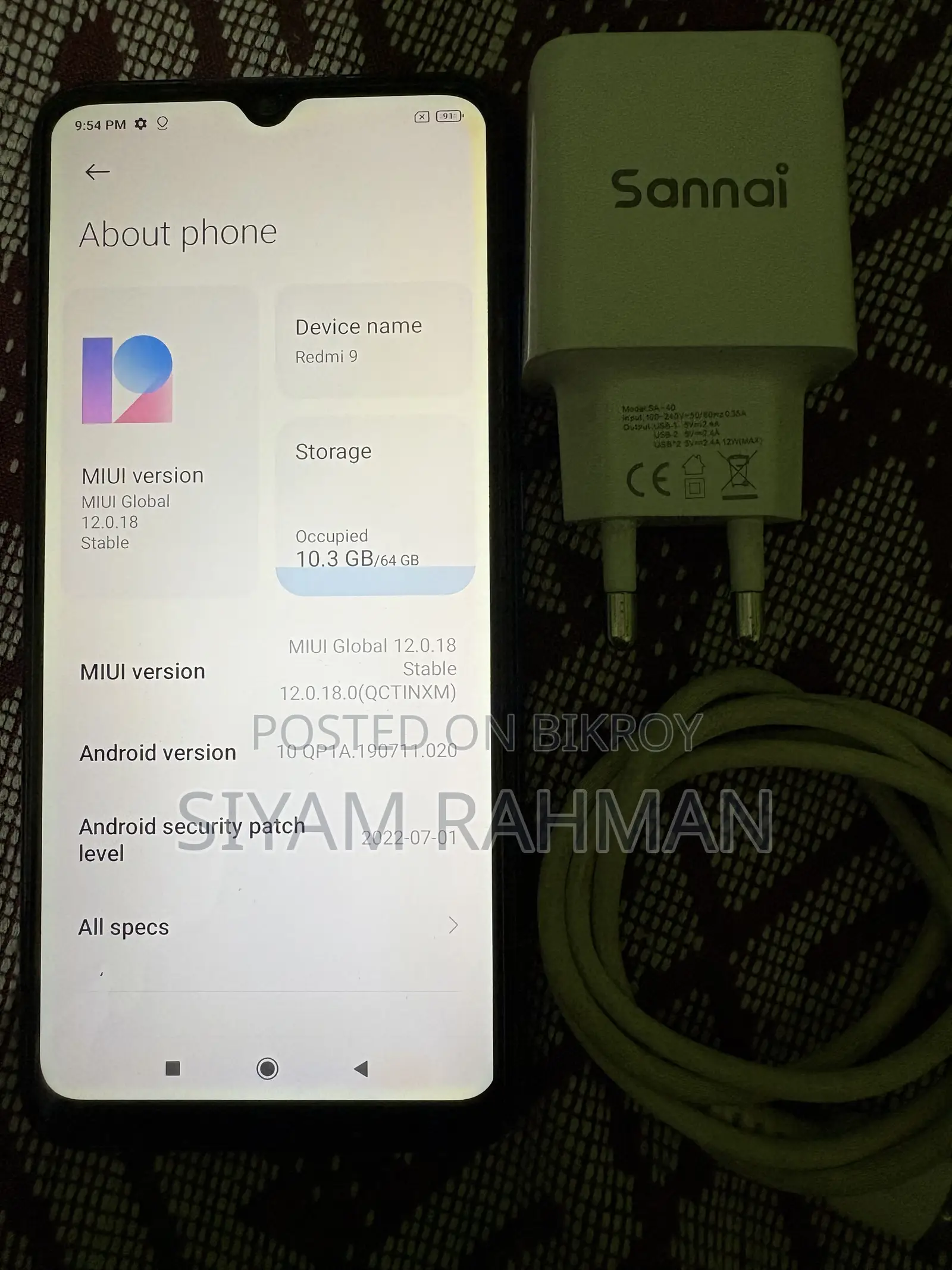 Xiaomi Redmi 9 Activ 64 GB Blue