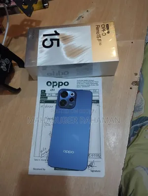 নতুন অপো রেনো ১৫ এফ ৫জি ২৫৬ জিবি নীল