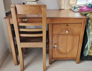 Teak Wood Table, Chair and Dressing Table