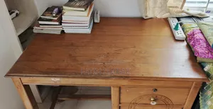 Teak Wood Table, Chair and Dressing Table