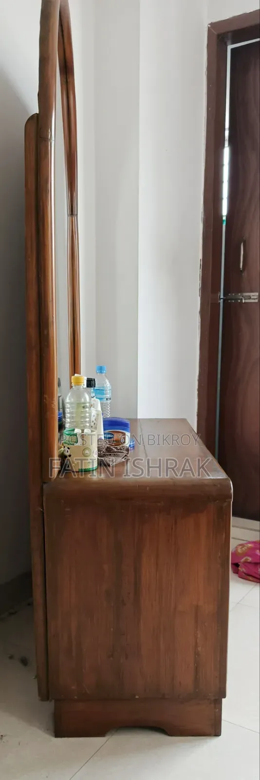 Teak Wood Table, Chair and Dressing Table