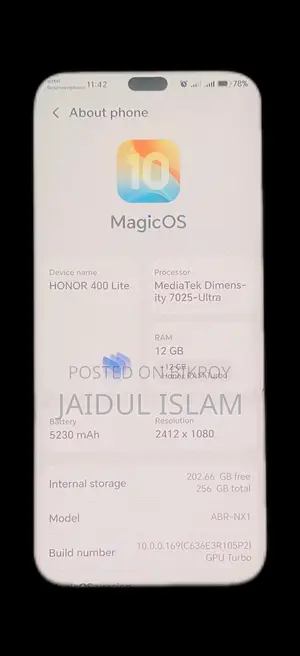 New Honor 400 Lite 256 GB