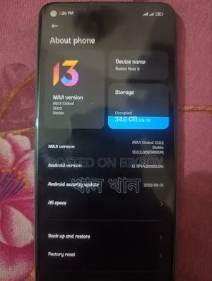 Xiaomi Redmi Note 9 128 GB Blue