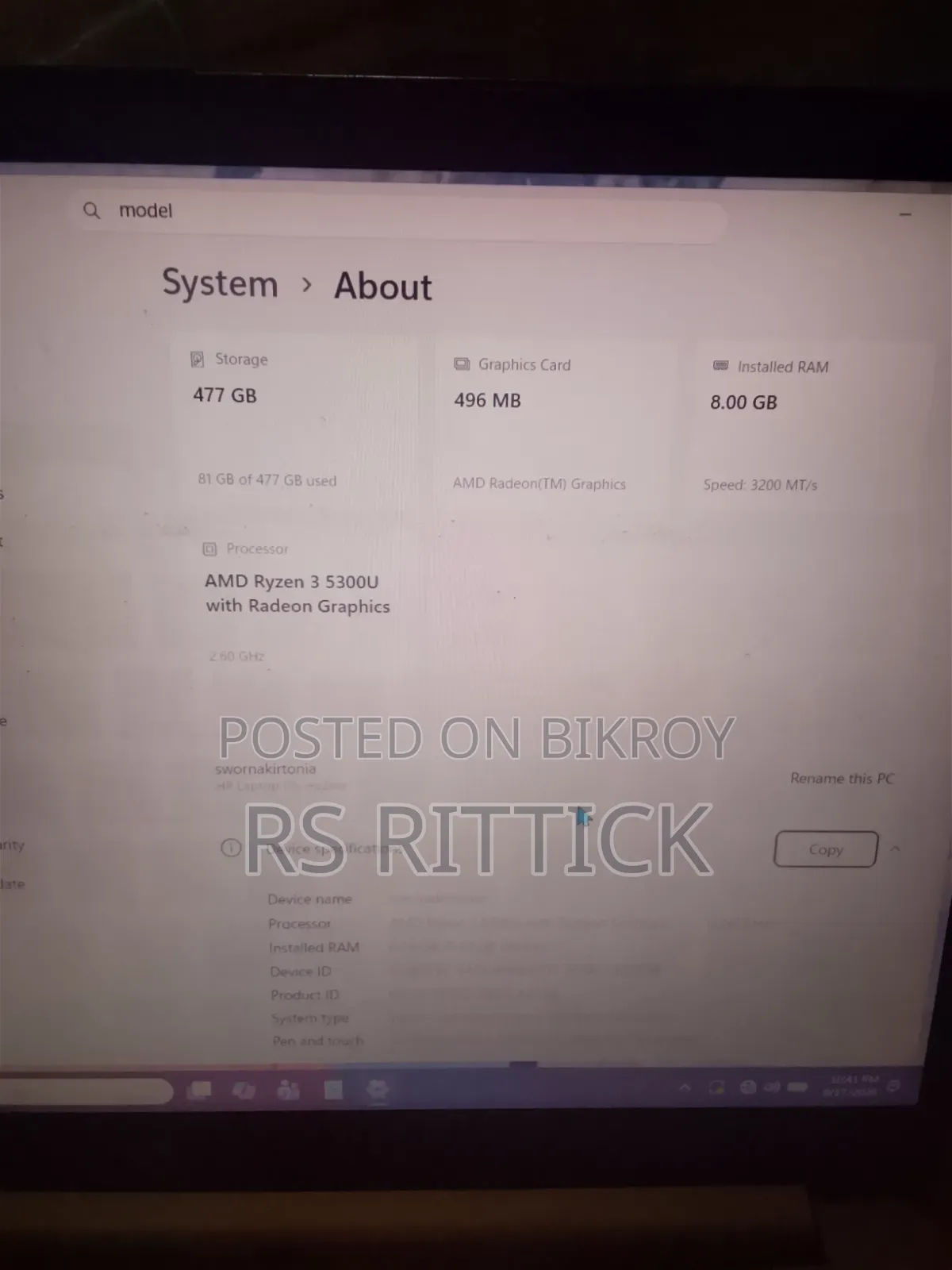 Laptop HP EliteBook 840 G6 8GB AMD Ryzen 3 SSD 512GB