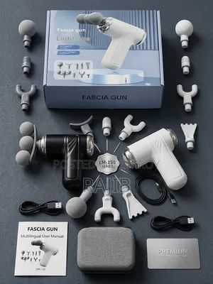 Multifunctional Three-Head Fascia Massage Gun