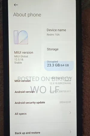 Xiaomi Redmi 10A 64 GB Blue