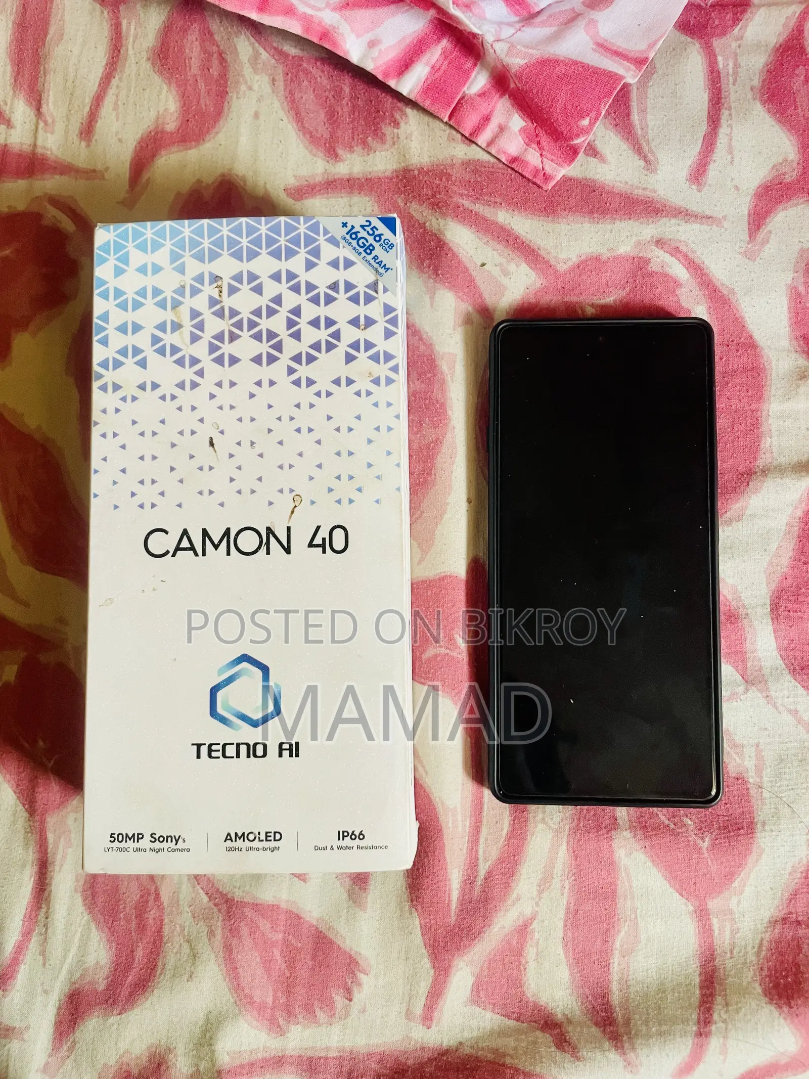 টেকনো ক্যামন ৪০ ২৫৬ জিবি ব্ল্যাক