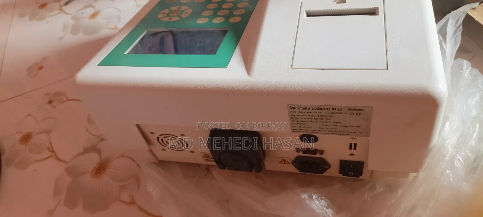 বায়োকেমিস্ট্রি সেমি অটো অ্যানালাইজার