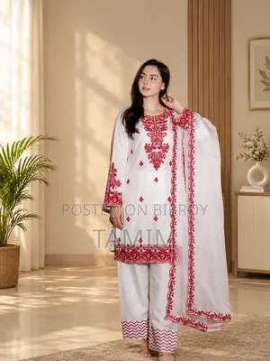 Embroidery Readymade Three Piece