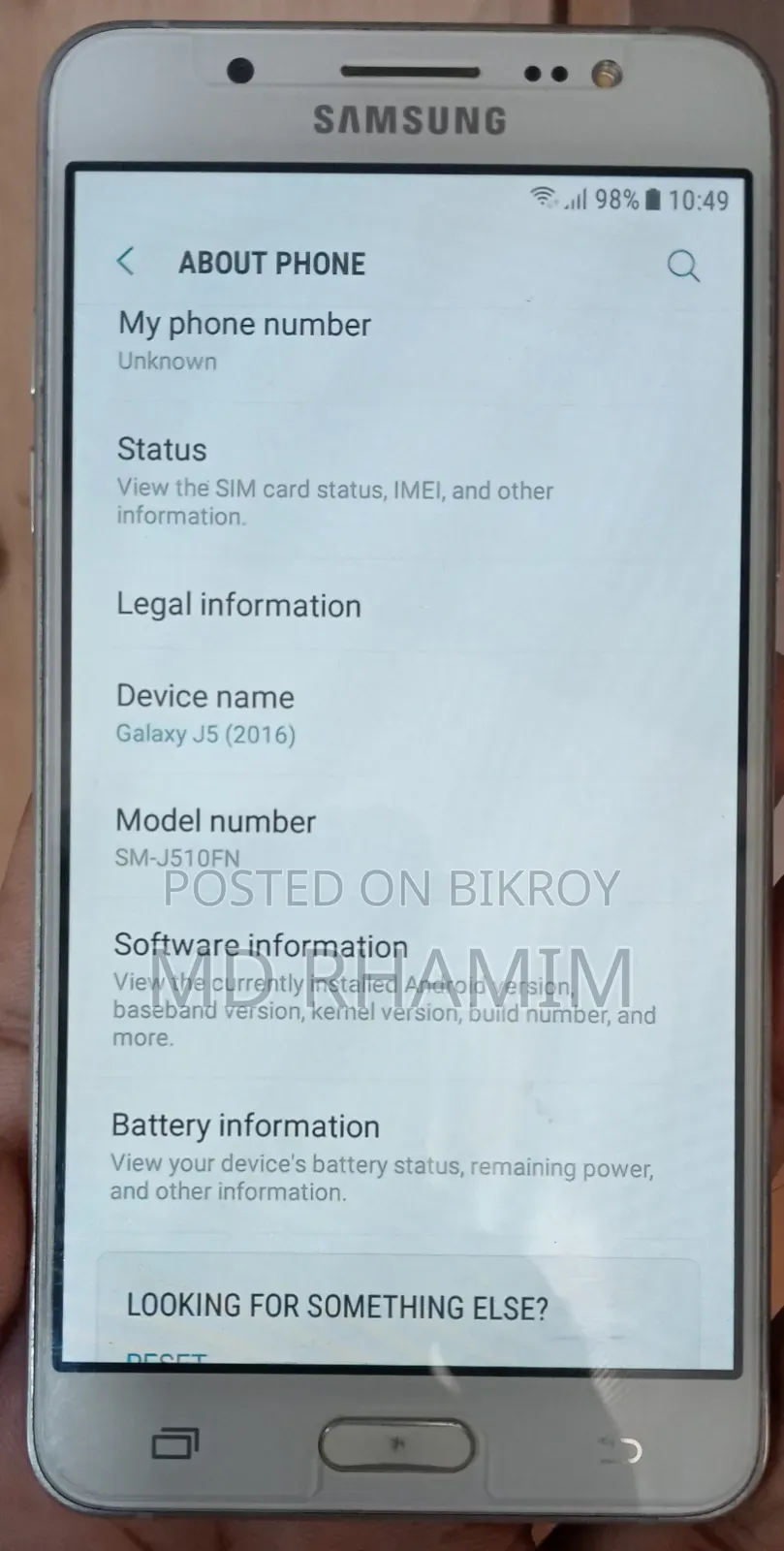 Samsung Galaxy J5 16 GB White