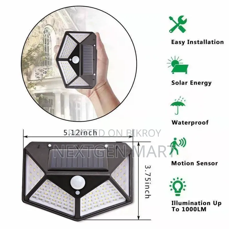 100 LED Solar Light
