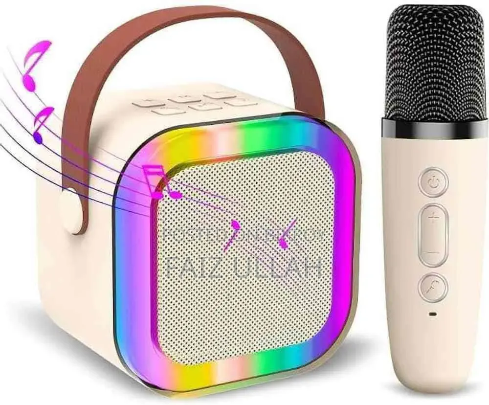 K12 Karaoke Portable Bluetooth Speaker and Wireless Microphone