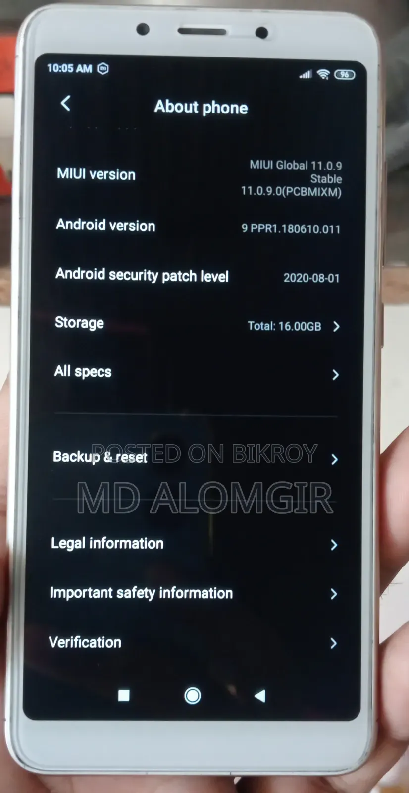 Xiaomi Redmi 6A 16 GB Gold
