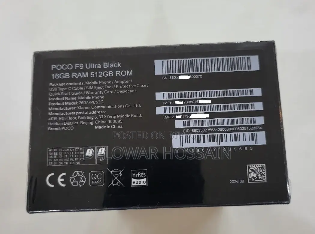 New Xiaomi Poco F9 Ultra 512 GB Black