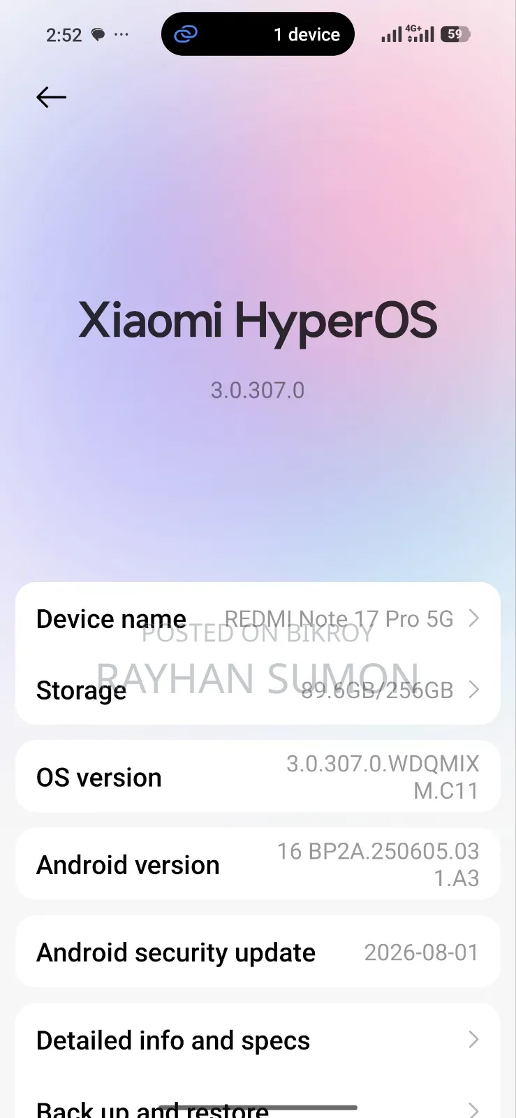 Xiaomi Redmi Note 17 Pro 256 GB Red