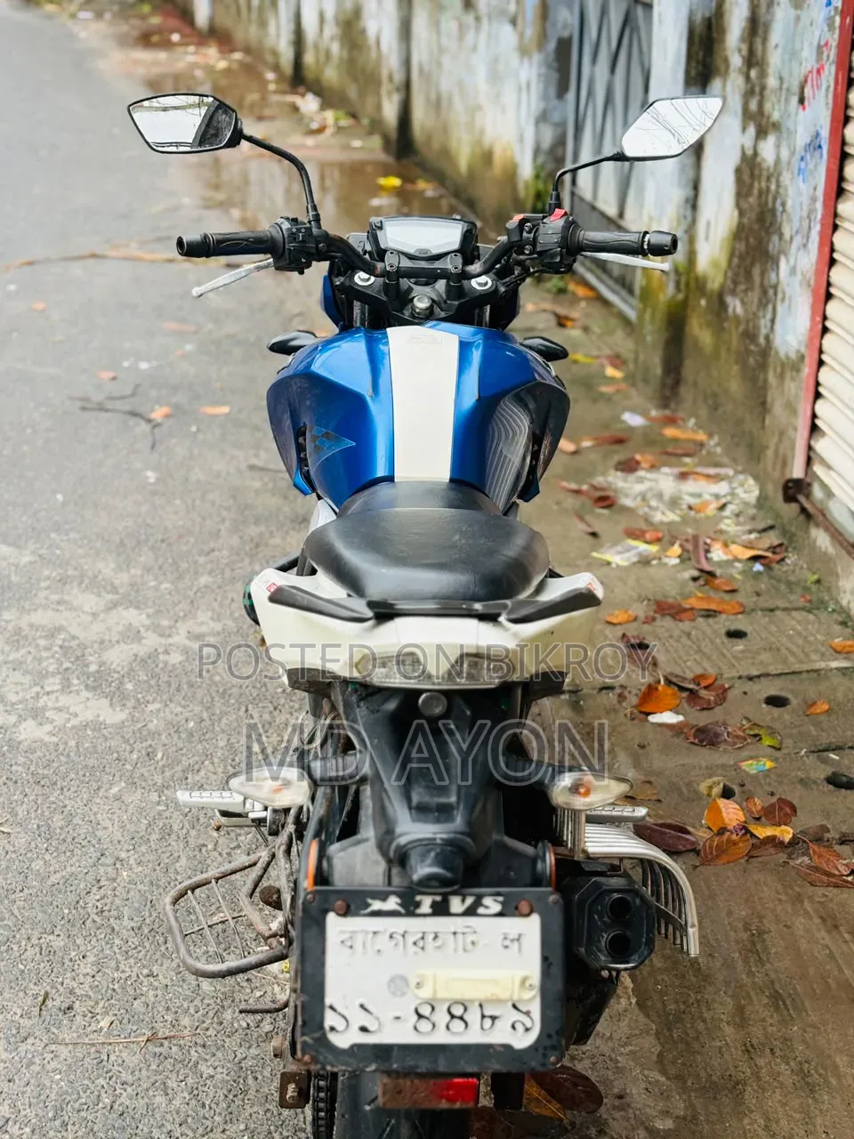 TVS Apache RTR 160 4V 2019 Blue